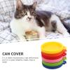HYTROVE Reusable Silicone Cat Food Can Lids, 6-Pack view 3