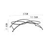 ZGUZMCMK Double-Bowl Feeder Stand with Water Bottle Holder view 3