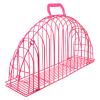 BESTYASH Stainless Steel Cat Bathing Cage, Scratch-Resistant, Pink view 1
