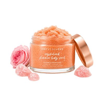 CRYSTALLOVE Rose Quartz Shimmer Sugar Body Scrub