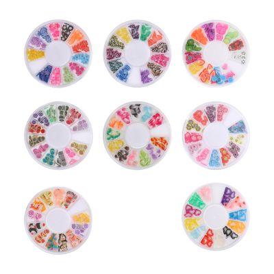LABRIMP Fruit Slices in Various Colors, Polymer Clay, 8 Boxes