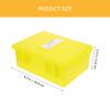 TOGEVAL Yellow Plastic Thermometer Storage Box with Space-Saving Design and Drying Function for Home Use view 2