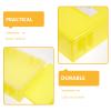 TOGEVAL Yellow Plastic Thermometer Storage Box with Space-Saving Design and Drying Function for Home Use view 3