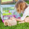 Toyvian Birch Wood Hamster Tunnel and Chew Toy with Hideout view 4