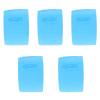 CHICAMPERA 5-Roll Disposable Paper Neck Strips, Odorless, Tear-Resistant, Blue view 1