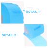CHICAMPERA 5-Roll Disposable Paper Neck Strips, Odorless, Tear-Resistant, Blue view 3