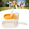 Cosiki Dog Water Bottle, 250 mL, Leakproof Multipurpose Pet Water Dispenser with Food Storage, Blue (YELLOW) view 2