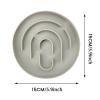 Slow Feeder Pet Bowl, 20 cm, Round, Silicone view 2