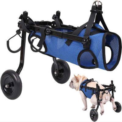 Adjustable Rear-Leg Dog Wheelchair with Wear-Resistant Wheels, M