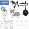 Adjustable Rear-Leg Dog Wheelchair with Wear-Resistant Wheels, M view 2