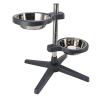 Adjustable Elevated Stainless Steel Dog Bowls with Dual Design view 2