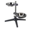Adjustable Elevated Stainless Steel Dog Bowls with Dual Design view 4