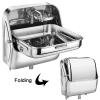 XCSCUK Stainless Steel Wall-Mounted Sink with Cold Water Faucet for RVs, Campers, and Boats view 3