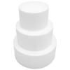 Adorainbow Round Foam Cake Dummies, Smooth Surface, 3-Piece Set view 1