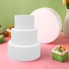 Adorainbow Round Foam Cake Dummies, Smooth Surface, 3-Piece Set view 4