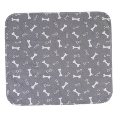 Absorbent Dog Training Mat with Bone Pattern