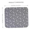 Absorbent Dog Training Mat with Bone Pattern view 2