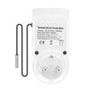 Buhdjfnke 2-Pack Digital Temperature Controller, Heating/Cooling Thermostat Outlet with Sensor for Reptile Incubators, EU Plug view 3