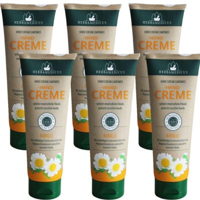 Herbamedicus Chamomile Hand Cream, 6 x 125 ml