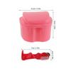 Gogogmee 2-Pack Portable Denture Cleaning Set with Double-Chamber Plastic Case, Strainer, and Brush view 2