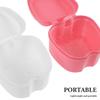 Gogogmee 2-Pack Portable Denture Cleaning Set with Double-Chamber Plastic Case, Strainer, and Brush view 3