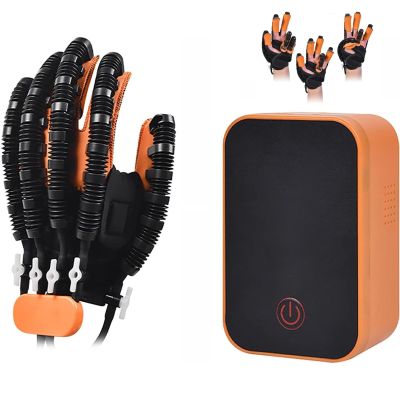 XCNSHIDY Hand Rehabilitation Robot Glove with LCD, Multiple Modes, X-Large/L