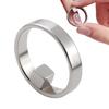 Round Cat-Eye Nail Magnet for Gel Polish, Silver view 1