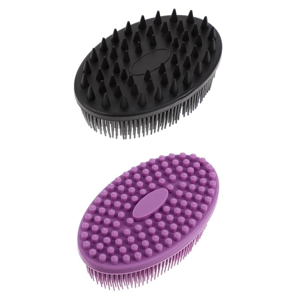 Double-Sided Silicone Children's Bath Brushes, 2-Pack