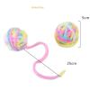 CVJdfhRE Cat Toy, Cat Chew and Teaser Toy, Colorful Wool Balls, Fidget Toy, 2 Pieces view 2