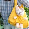 YUGSHNKFC Breathable Cat Carrier Bag for Hiking and Travel view 3