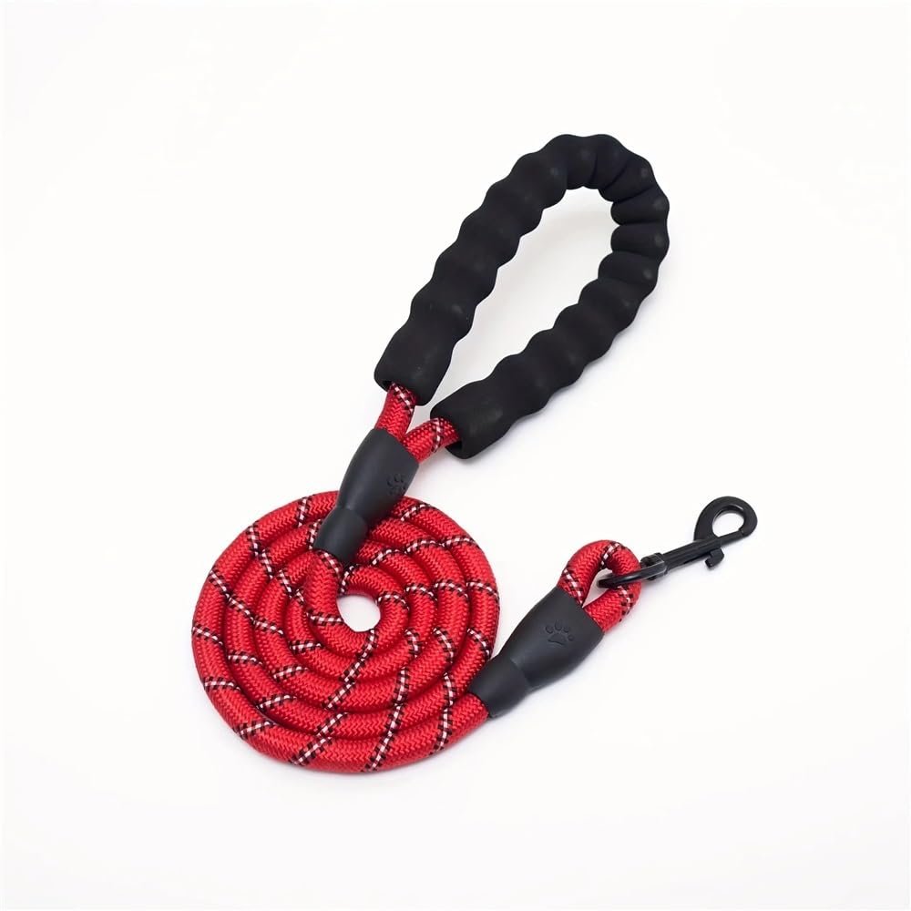 Dog Training Leash, Strong Pet Leash for All Dog Sizes (Red, 150cm)
