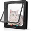 Cat Door for Indoor and Outdoor Use, Opens via Pet Sensors (Black, X-Large) view 1