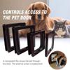 Cat Door for Indoor and Outdoor Use, Opens via Pet Sensors (Black, X-Large) view 4
