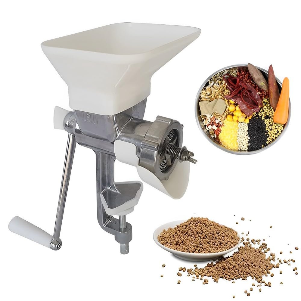 Manual Feed Pellet Machine with Stainless Steel Dies, 1.5–10 mm