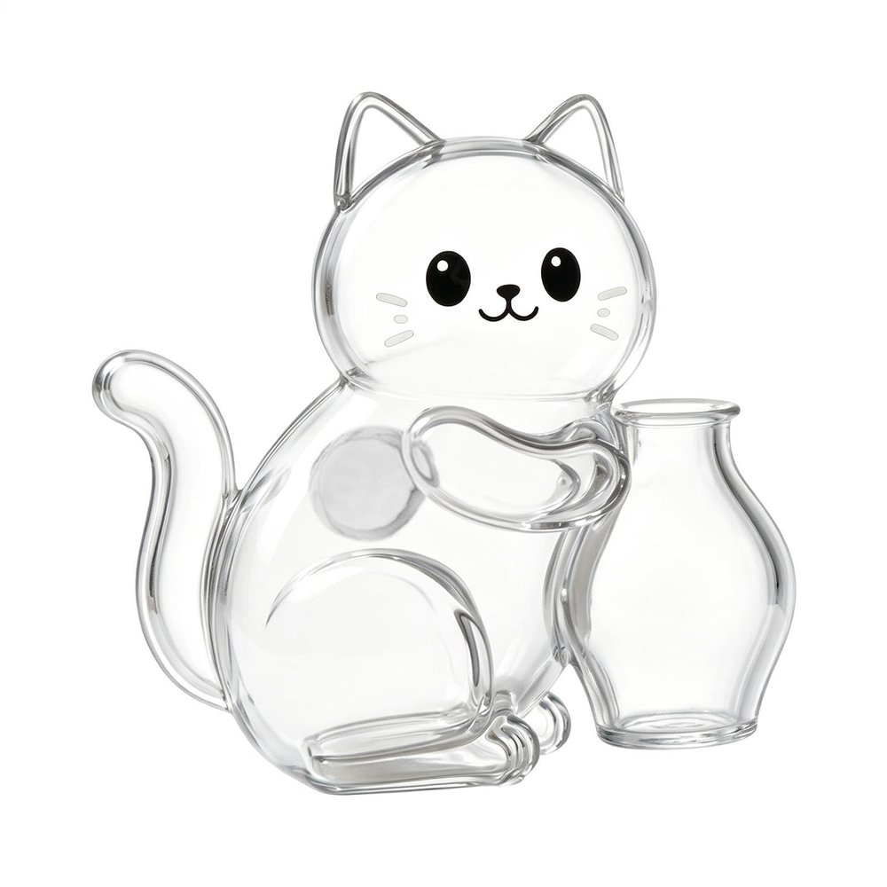 Generic Pet Hair Memorial Keepsake, Clear Magnetic-Backed Cat Whisker Holder