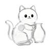 Generic Pet Hair Memorial Keepsake, Clear Magnetic-Backed Cat Whisker Holder view 1
