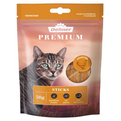 Dehner Premium Cat Snack Sticks, 50 g