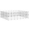 GeenYuu 52-Piece Black Steel Small Animal Playpen with Door, 35 x 35 cm Panels view 3