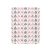 Crib Sheet with Bow and Christmas Trees, 52 x 28 in, Coquette Pink view 2