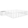 GeenYuu Dog Kennel, Powder-Coated Steel, Silver, 25.41 m² view 1