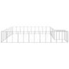 GeenYuu Dog Kennel, Powder-Coated Steel, Silver, 25.41 m² view 3