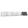 GeenYuu Rabbit Cage, Anthracite Galvanized Steel, 504.5 x 80.5 x 71 cm, with 3 Extension Cages view 1