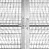 GeenYuu Rabbit Cage, Anthracite Galvanized Steel, 504.5 x 80.5 x 71 cm, with 3 Extension Cages view 4