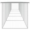 GeenYuu Chicken Run with Roof, Light Gray Galvanized Steel, 603 x 98 x 90 cm, with 5 Extensions view 3