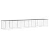 GeenYuu Chicken Run with Roof, Light Gray Galvanized Steel, 603 x 98 x 90 cm, with 5 Extensions view 4