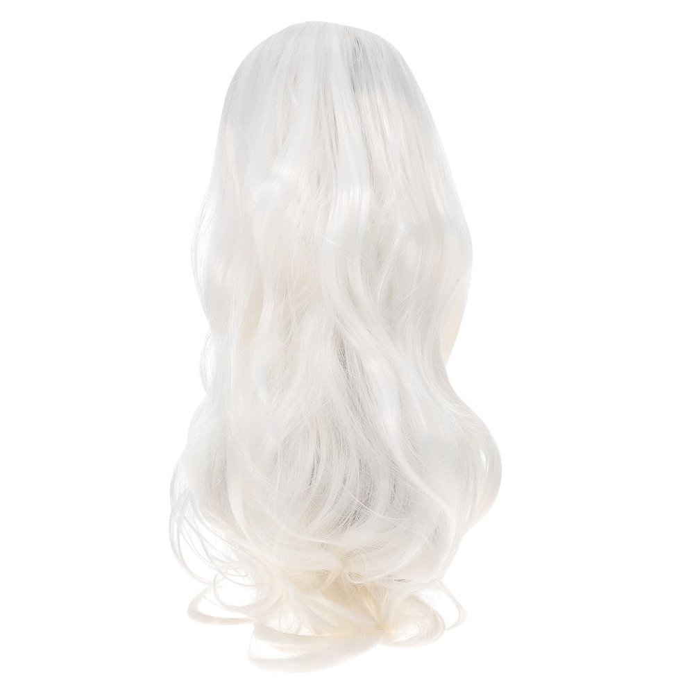Long Wavy White Wig for Women