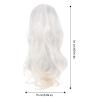 Long Wavy White Wig for Women view 2