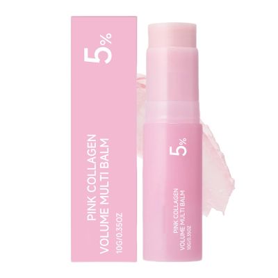 Pink Collagen Volume Multi Balm, Moisturizing Firming Eye Balm Stick, 1 Piece