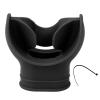 Toeponeer Silicone Diving Regulator Mouthpiece, Universal Comfort Bite, Black view 1