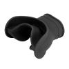Toeponeer Silicone Diving Regulator Mouthpiece, Universal Comfort Bite, Black view 3